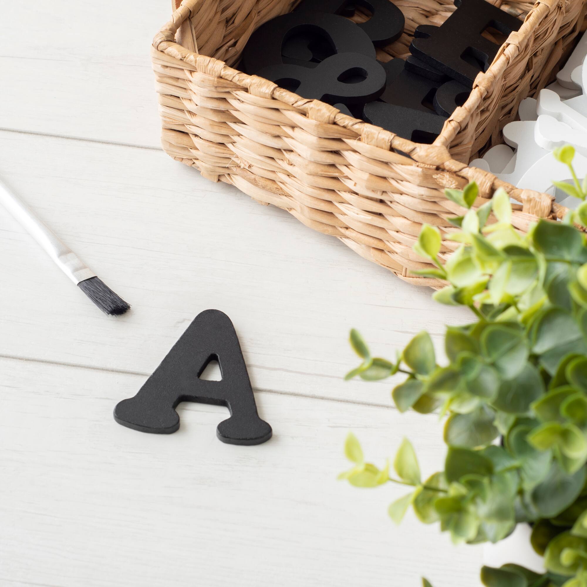 2.5" Black MDF Whimsy Letter by Make Market